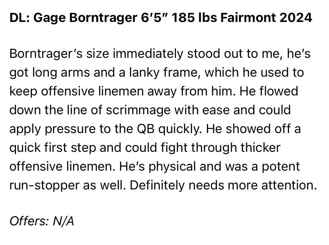 Gage Borntrager tweet media