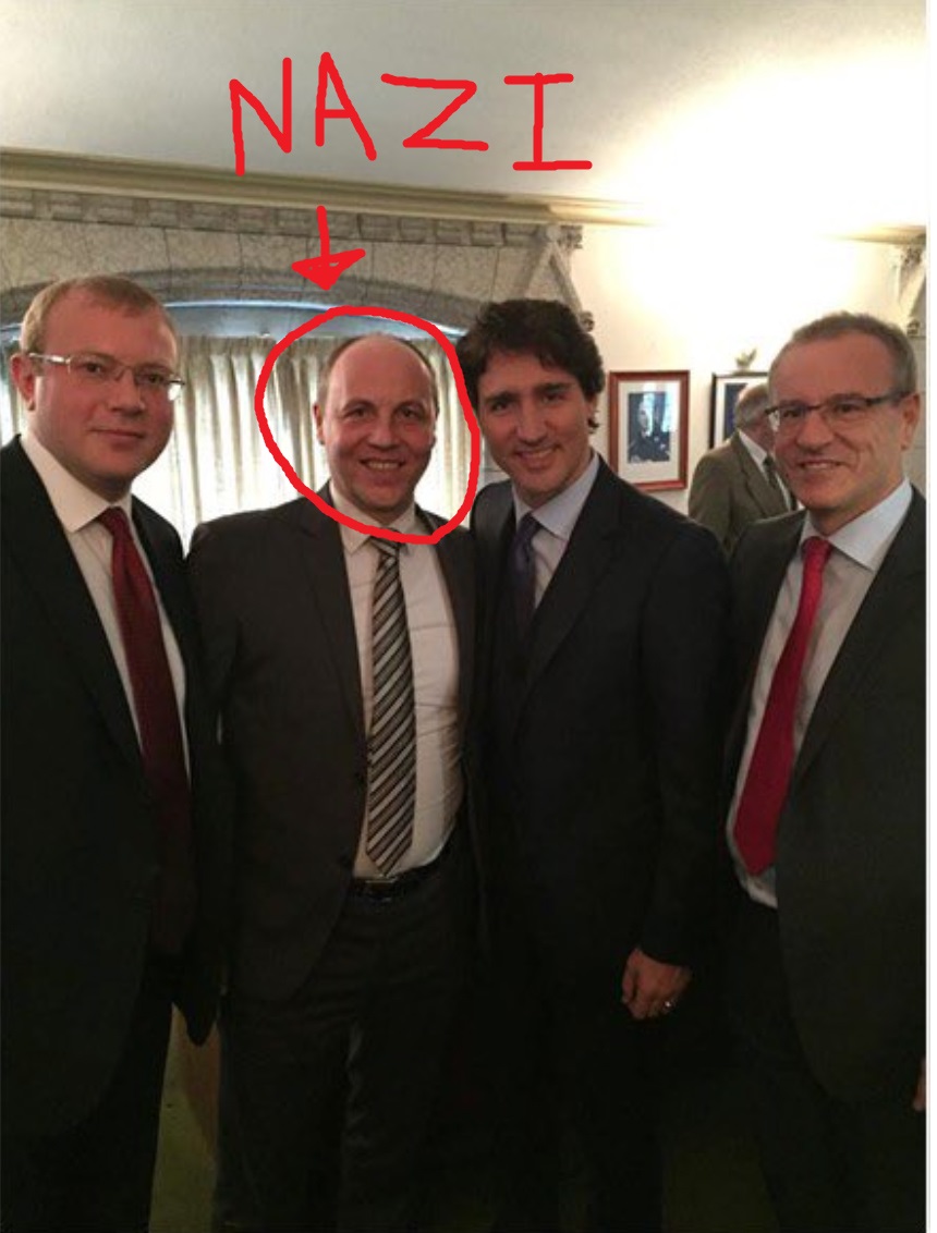 WolfOverLies's tweet photo. @colossusPhD Trudeau loves Nazis. He invited Andriy Biletsky to visit a few years ago and sent Canadian troops over to train them in 2016. He's the one who founded the Nazi Azov Battalion. Supporting Trudeau's liberals and Ukraine is supporting Nazis. https://t.co/5OGKRjUbrK