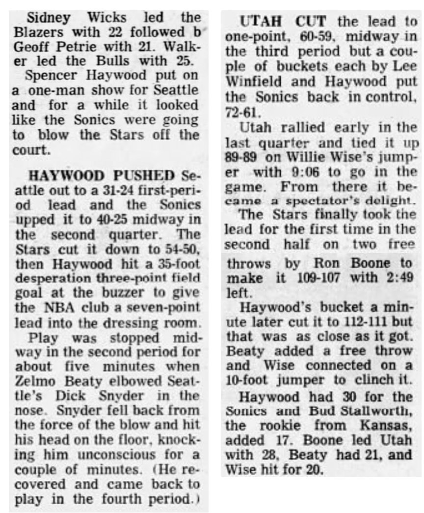 77Blazers's tweet photo. Sept 24 1972 - The @trailblazers won the Pro Basketball Classic, defeating @chicagobulls 105-91, in Honolulu

#SidneyWicks led Portland w/22 pts &amp; 11 rebs w/#GeoffPetrie adding 21 pts. #ChetWalker led #Bulls w/25 pts while #HowardPorter scored 19

#RipCity https://t.co/nGHEVxMhRk