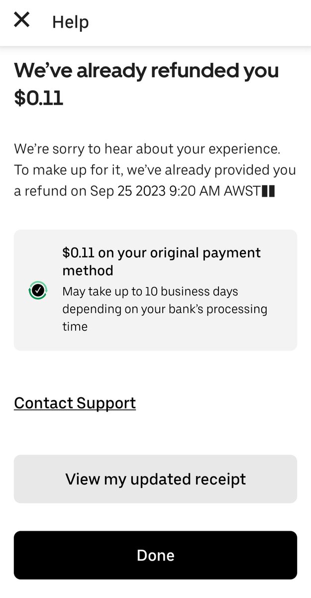 Miss_vee_bee's tweet photo. Yo @Uber_Support thanks for the very generous offer of an 11c refund for 3 missing drinks ordered on @UberEats doesn't even cover the extra 80c I paid to upgrade one to a medium 🤦‍♀️ https://t.co/2aLlldC541