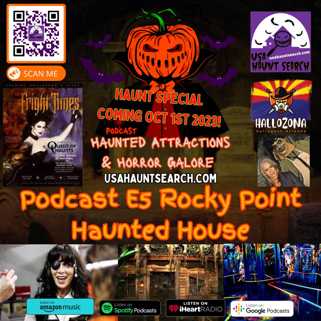 Haunt Special Podcast E5 Rocky Point Haunted Attraction coming out October 1st 2023! usahauntsearch.com #HauntedAttractionsandHorrorGalore #HauntedAttractionsandHorrorGaloe #Haunt  #HauntedHouse #HauntedAttraction 
#Halloween #Horror #USAHauntSearch  #RockyPointHauntedHouse