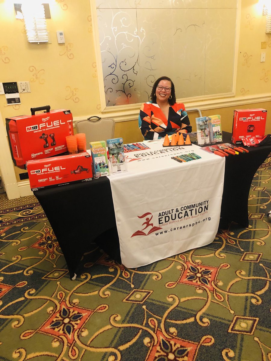 PBCSD’s ACE department representing at Progress Palm Beach Economic Summit! ⁦<a href="/CoverPatrice/">Patrice Cover</a>⁩