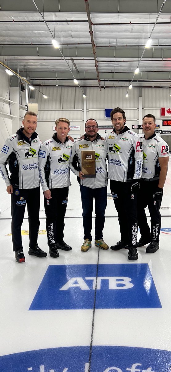 JWind5's tweet photo. Team bottcher wins the atb Okotoks curling bonspoel! Well done boys atta represent us at our event #teamatb https://t.co/ALfoLU9a9b