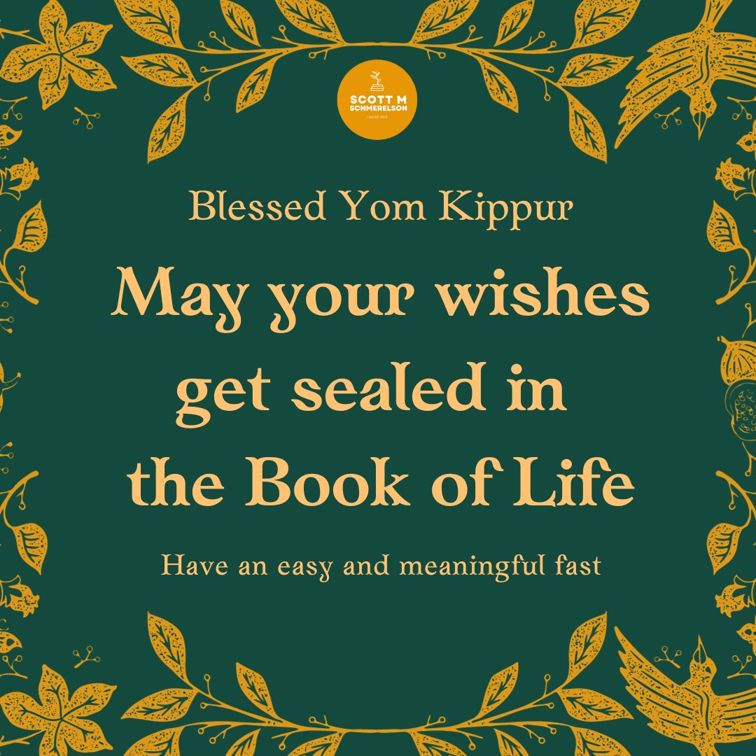 This evening,  at sundown, people who observe Yom Kippur (Day of Atonement) will start fasting.   To all who observe, 'Good Yontif!', I say. Learn more about Yom Kippur here: ow.ly/zfNa50PP02v.