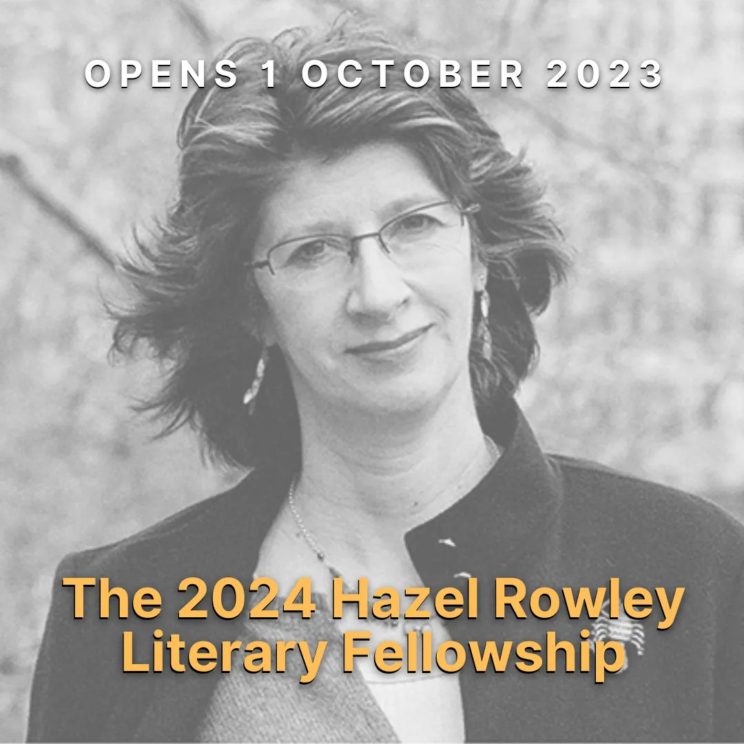 Entries for the 2024 Hazel Rowley Literary Fellowship will open from 1 October! The Fellowship awards $20,000 to support Australian writers working on biography projects. Find out more about the Fellowship and how to apply here: buff.ly/45lno04