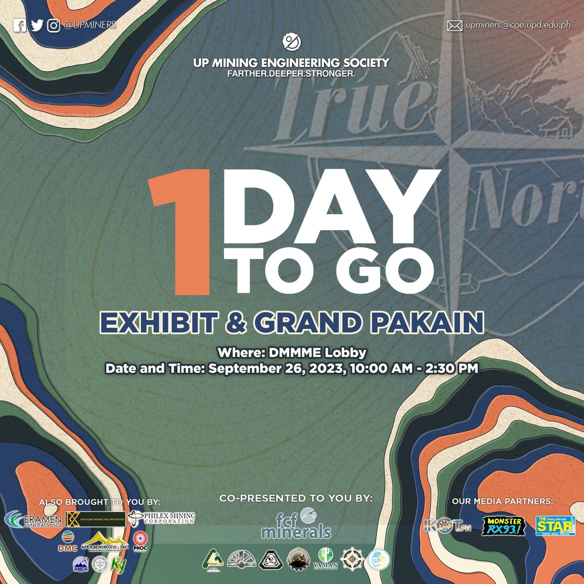 Only 1 day left! Join us tomorrow in our 𝗘𝘅𝗵𝗶𝗯𝗶𝘁 𝗮𝗻𝗱 𝗚𝗿𝗮𝗻𝗱 𝗣𝗮𝗸𝗮𝗶𝗻 as we start navigating our 𝗧𝗿𝘂𝗲 𝗡𝗼𝗿𝘁𝗵, in celebration of our 20th anniversary! 𝗘𝘃𝗲𝗿𝘆𝗼𝗻𝗲 𝗶𝘀 𝗶𝗻𝘃𝗶𝘁𝗲𝗱 𝘁𝗼 𝗰𝗼𝗺𝗲 and be part of this special day.