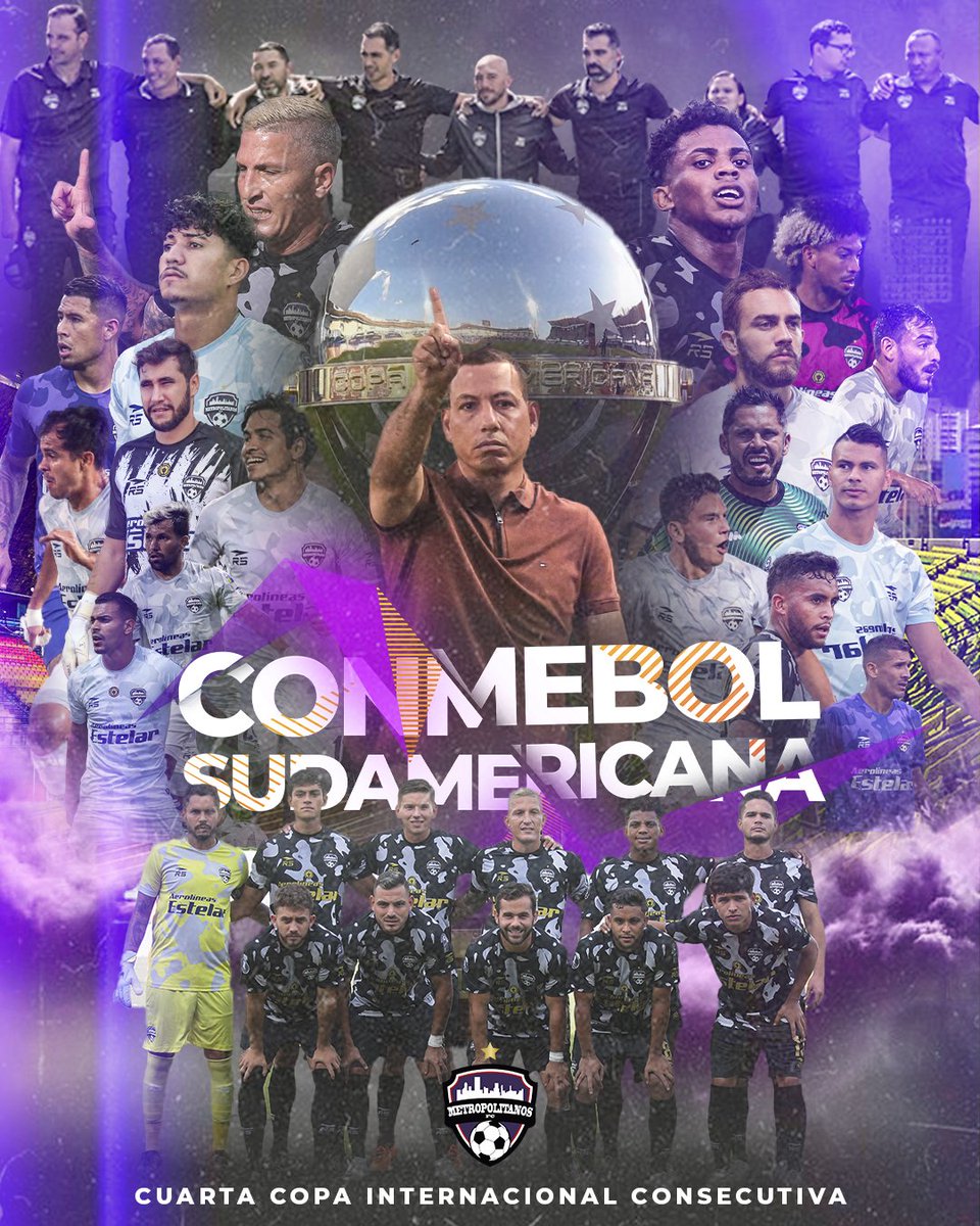 Agim7's tweet photo. Diseño para @Metropolitanos_ que logró su cuarta clasificación consecutiva a una copa internacional. En esta oportunidad, a la @Sudamericana https://t.co/RmrZ3oWIbv