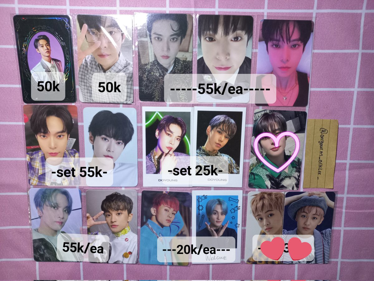 —  ❝ wts / want to sell aab NCT ❞

♡(｡◠‿◠｡)♡

• 💰on pict
• 🍊
🏡 Palembang

t.  wts want to sell aab photocard nct 127 nct dream doyoung jaehyun mark renjun doyoung haechan