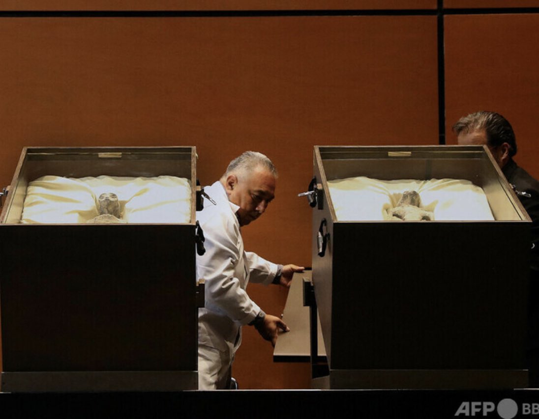 9/25 21:35怪宴 クラブハウス
🌈【ゾゾゾ秘密基地】第893夜🎉宇宙人はすでに地球に来ている…《メキシコ🇲🇽異星人ミイラの真実》あのミイラは○○○だった😱

メキシコUFO公聴会で緊急公開された異星人ミイラは本物か❓地球に人間以外の知的生命体が存在すると訴えた有識者達の真の狙いは…。👽