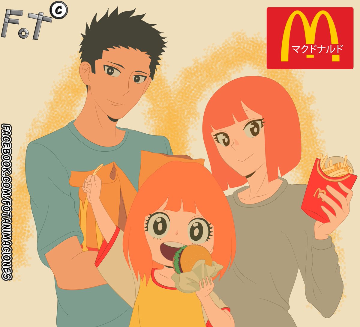 McDonaldsxFamily @McDonaldsJapan #McDonaldsJapan #McDonalds #japan, image size:1200x1091