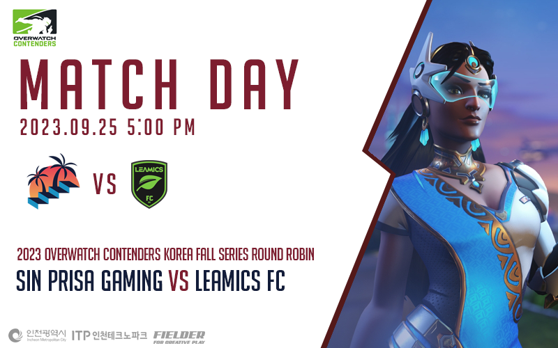 [Match Day] 

안녕하세요 Sin Prisa Gaming입니다. 

금일 오후 5시에 Leamic FC와 Overwatch Contenders Korea Fall Series Round Robin 인천 SPG팀의 세번째 경기가 시작됩니다! 

2주차 첫날부터 승리 가보자고~!👊

⏰2023.09.25 5:00 PM 
📺twitch.tv/overwatchespor…