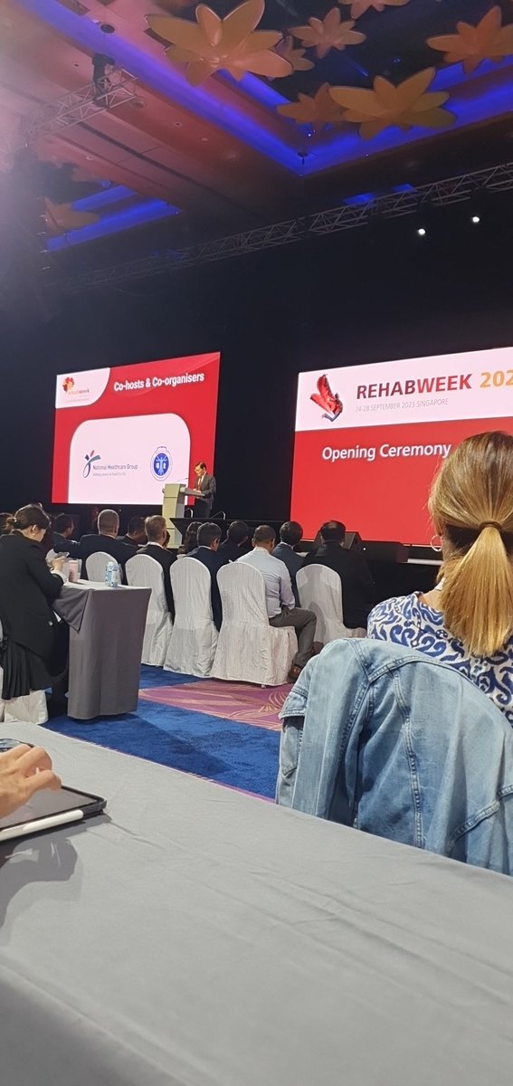 AmyDee_Jay's tweet photo. Official opening of @RehabWeekOrg 2023 by the Deputy Prime minister of Singapore!! https://t.co/UBA8tdX778