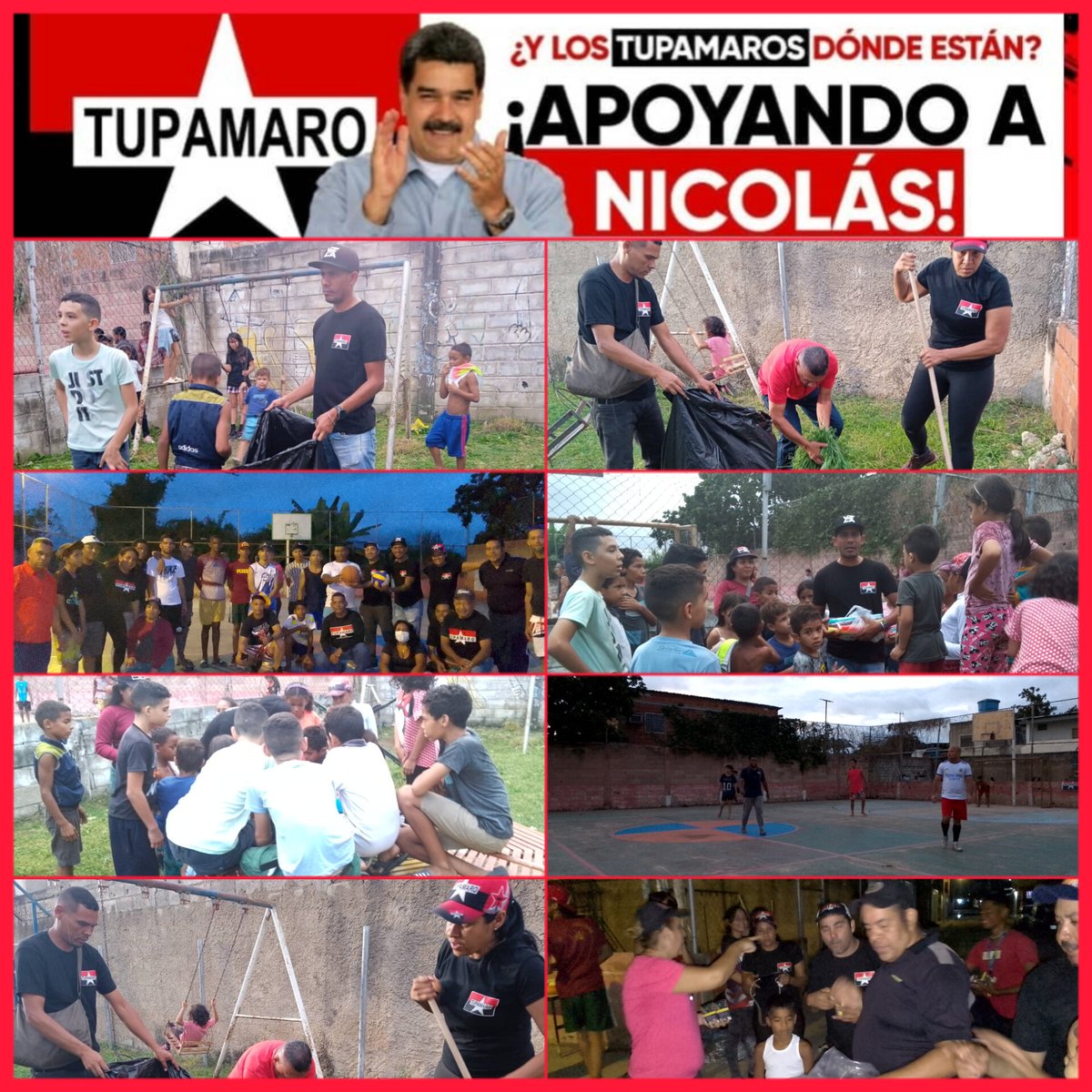 “El pueblo, y sólo el pueblo, es la fuerza motriz que hace la historia mundial”.
Mao Tse-Tung.

Desde el <a href="/libertador_mrt/">𝐓𝐔𝐏𝐀𝐌𝐀𝐑𝐎 𝐋𝐈𝐁𝐄𝐑𝐓𝐀𝐃𝐎𝐑-𝐀𝐑𝐀𝐆𝐔𝐀</a> célula Bello Monte nuestra militancia activa realizando Trabajo Voluntario en áreas comunes de la comunidad seguimos avanzando.
🔴⚫👊
#VenezuelaAPruebaDeTodo