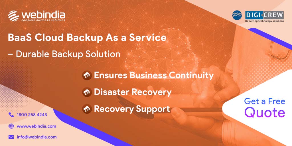 webindiaservice's tweet image. Cloud Backup As a Service - Easy and reliable cloud solution for your backup and archiving needs.
#cloudbackup #backupasaservice #Backupsolution #cloudbackupsolutions #backupservices #Baas #webindia #digicrew