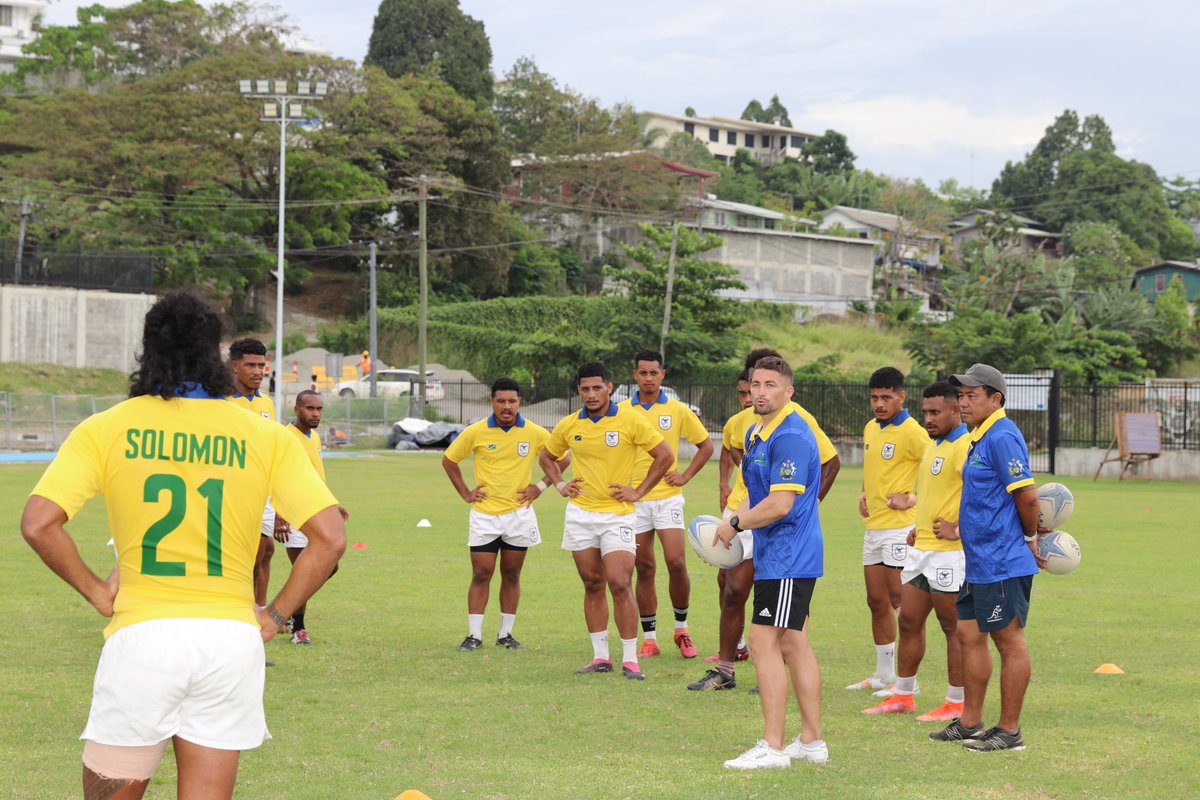 AusHCSols's tweet photo. Thanks to @RugbyAU &amp; the 🇦🇺 Government's #PacificAusSports, 🇦🇺rugby coach Chris Nay will work with 🇸🇧 rugby to advise the 🇸🇧 7s teams at the 2023 Pacific Games🏉

Another exciting step in 🇦🇺's ongoing support for 🇸🇧ahead of the Games https://t.co/TNxcvICTz6