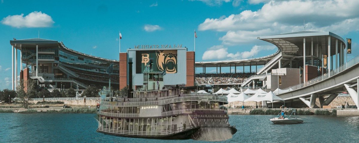 I think I’ve got our NIL woes figured out. Riverboat Casino on the Brazos. We’ve got a great law school, they can figure out the rest. 
Don’t just say “no” immediately. 
@BUFootball @BaylorAthletics #SicEm #personoverplayer #ChampionsforLife