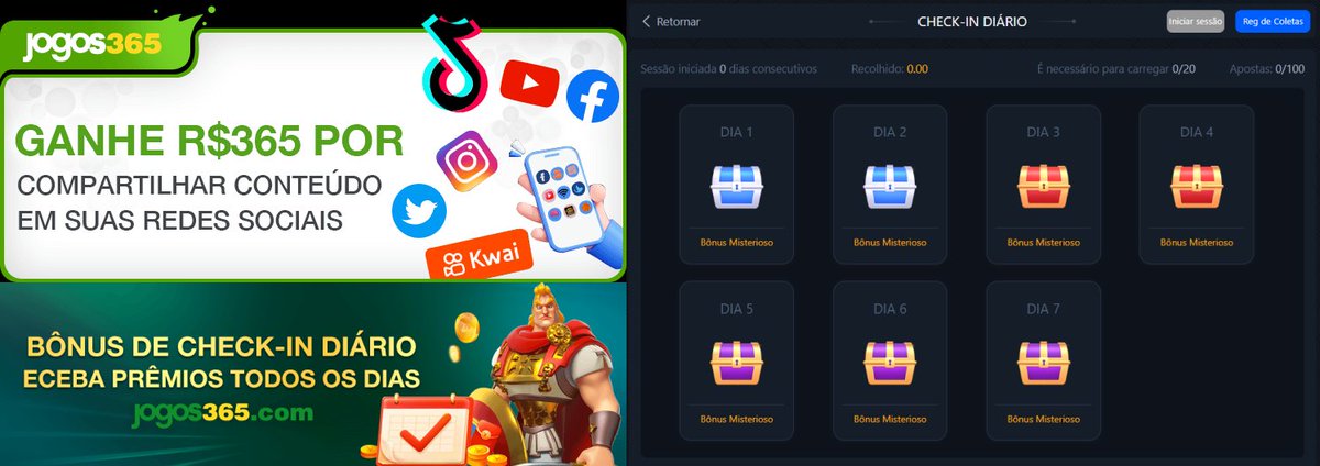 jogos365's tweet image. Atualizamos o conteúdo de compartilhamento 
Você pode continuar se inscrevendo no evento em 

  25/09/2023    ⚡️  26/09/2023    

⭐️BÔNUS DE CHECK-IN DIÁRIO⭐️

Faça login diariamente e conclua tarefas, abra as caixas de bônus misteriosas diárias 

  💫 jogos365.com💫