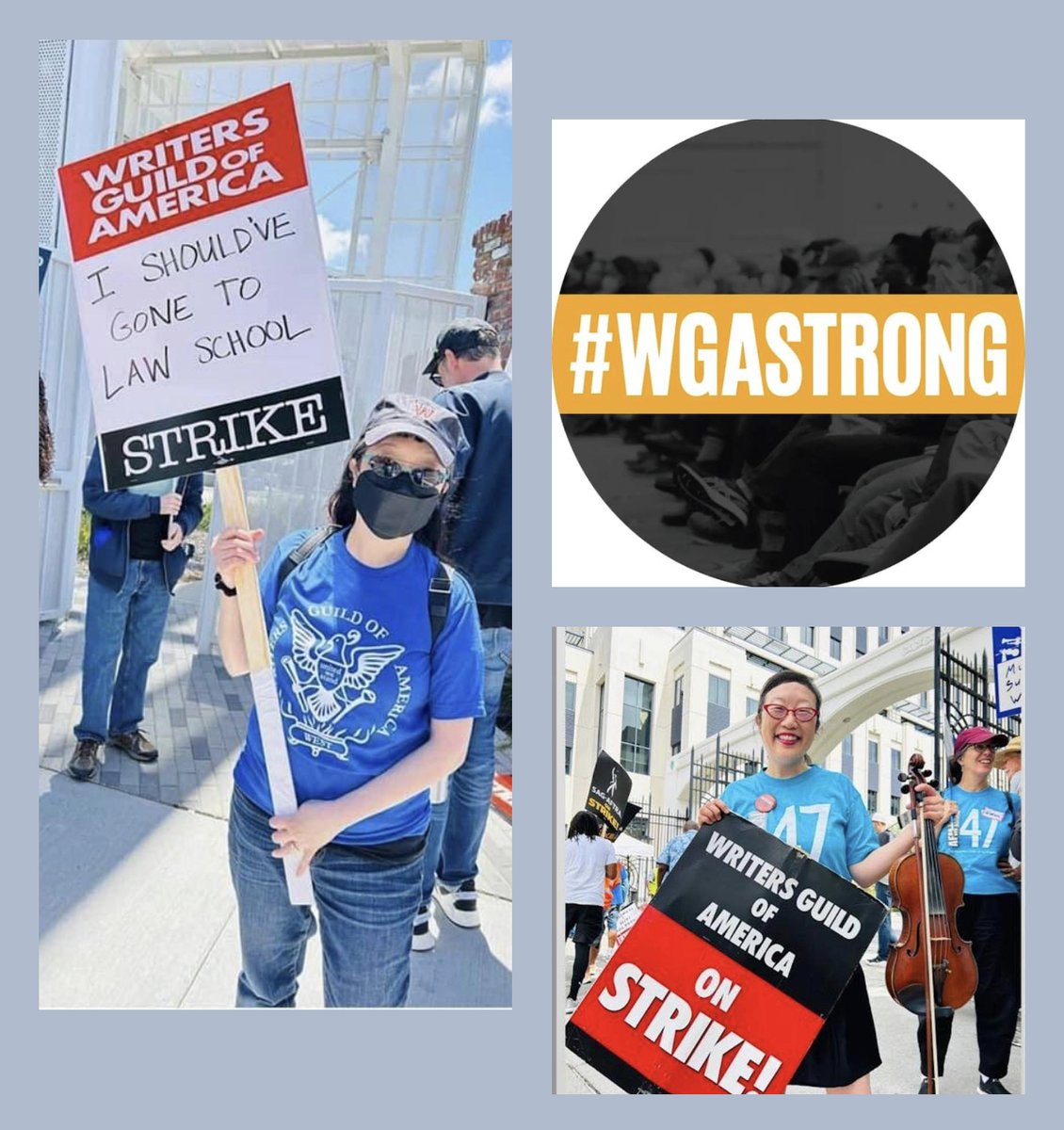 #YooAreWGAStrong ✏️✊ 146 days. 2 unions. 3 strikes. 21 years in the #WGA. Not always in that order. Thank you @WGAWest @WGAEast #WGAStrike #WGAStrong Up next: @SAGAFTRA 🎭 & @AFMLocal47 #AFM47Strong 🎻🎼🎵#Solidarity #union #YooAreNotOutYet