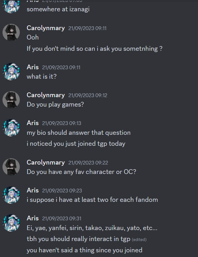 AkronZora's tweet photo. @RebelBeats11720 @HannahC95547949 I had a similar conversation with a carolynmary on discord, same basic structure and linked to the same profile https://t.co/mI5dSZ3qVV