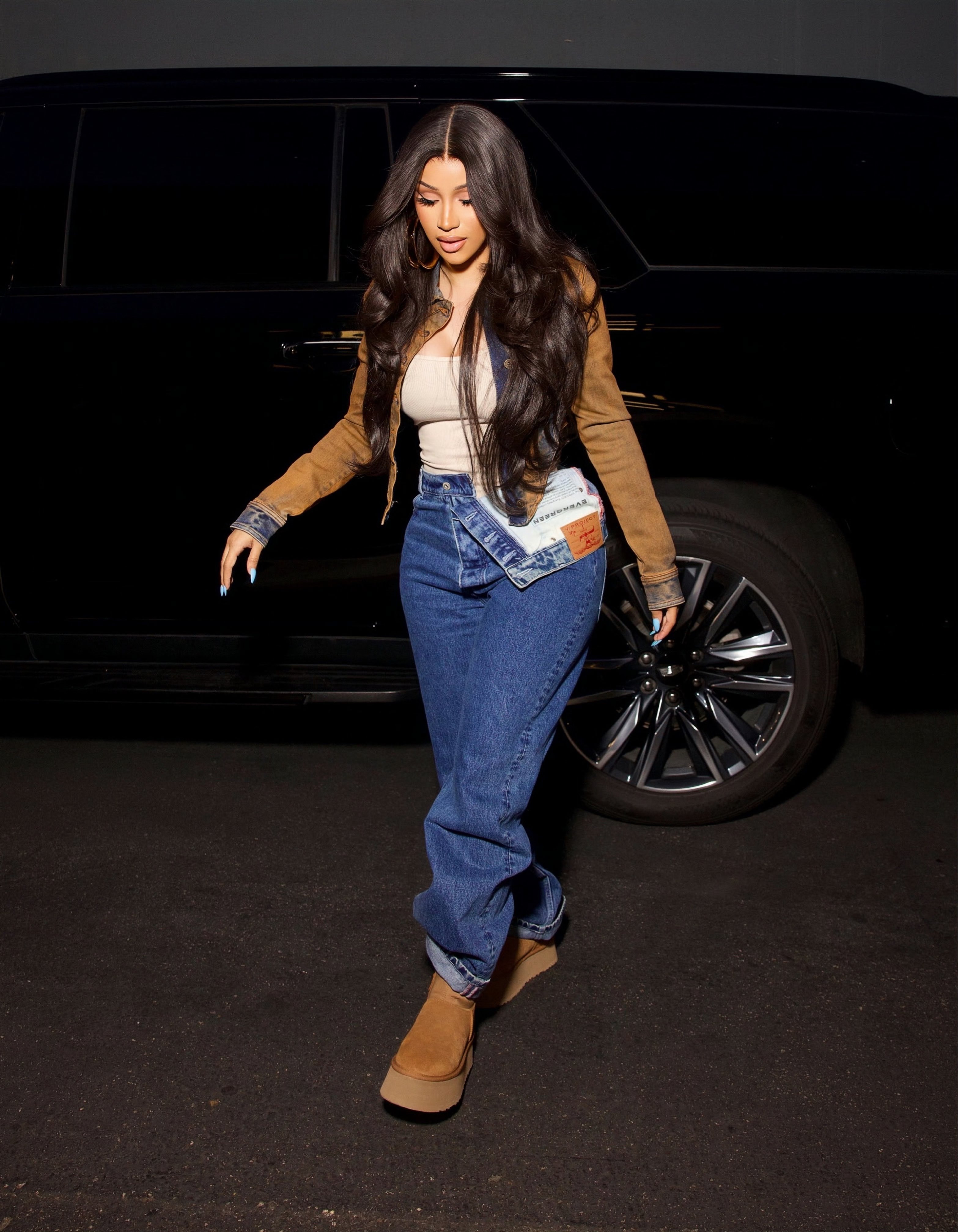 Cardi b best sale ugg slippers