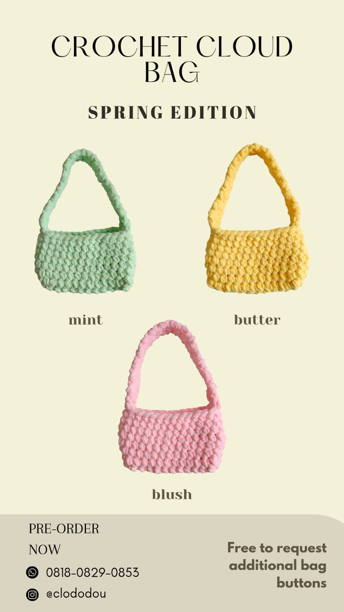 guobva's tweet photo. ㅤㅤreposts are appreciated ⚘️
hello, sweet people 🍭
here is me, offering you a pretty clouds shoulder bag made by love 🩷 if you want to adorn your daily beauty outfit, this bag definitely a great choice ! 
dm / contact me for details 💌 
(available on 🍊)

#zonauang https://t.co/phDwzj7pCv