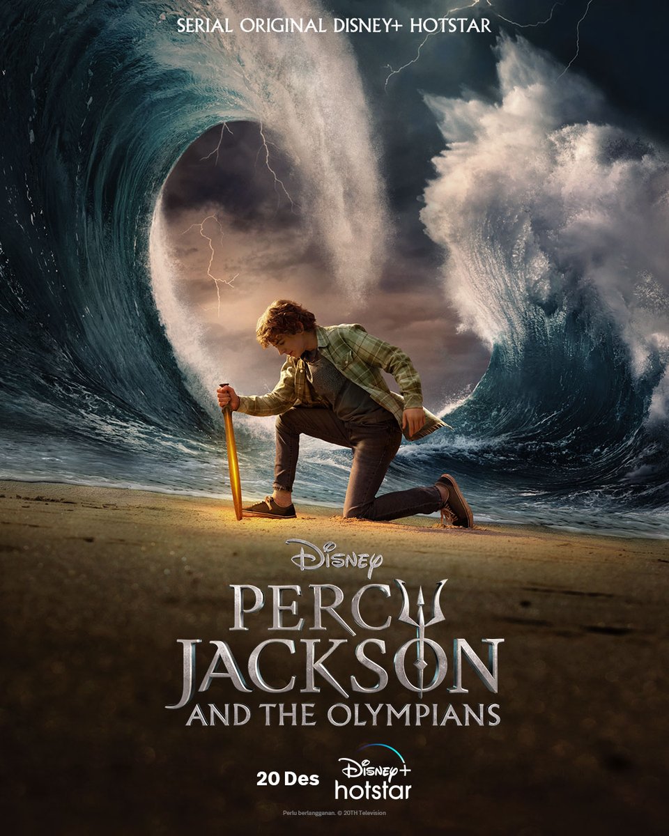 DisneyPlusID's tweet image. Premiere 20 Desember. Badai akan datang.

Eksklusif di #DisneyPlusHotstarID, streaming serial original #PercyJackson and the Olympians.