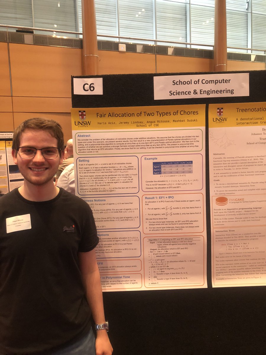 harisazizk's tweet photo. Taste of Research poster presentations at @unsw engineering. My undergrad students Angus and Isaiah did great work to publish research papers based on their internships.

@UNSWCOMPUTING @mashbat6 https://t.co/QQDmG13OEi