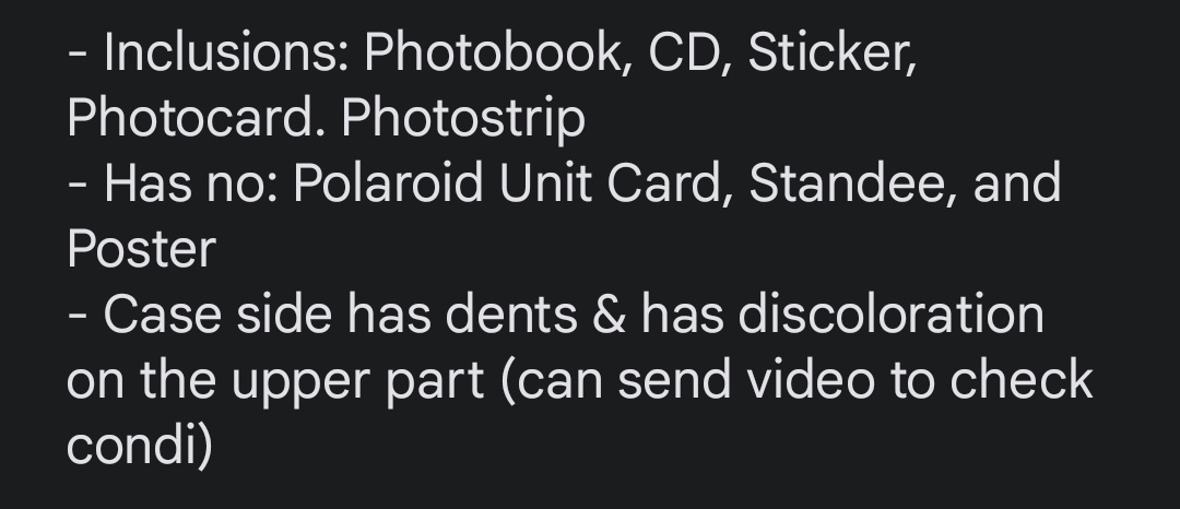 sodaconecart's tweet image. 🛒 #scnsells

Unsealed Cravity Hideout: Remember Who We Are Ver.03 + Checkered Cinnamonroll PC Holder

₱700 + pf + lsf

- Onhand
- PAYO / DOP: 3 days
- ❌ sensitive buyers

MOP: G-CASH
MOD: GGX

📍Cavite 🇵🇭

‼️dm/reply to claim &amp;amp; for more details