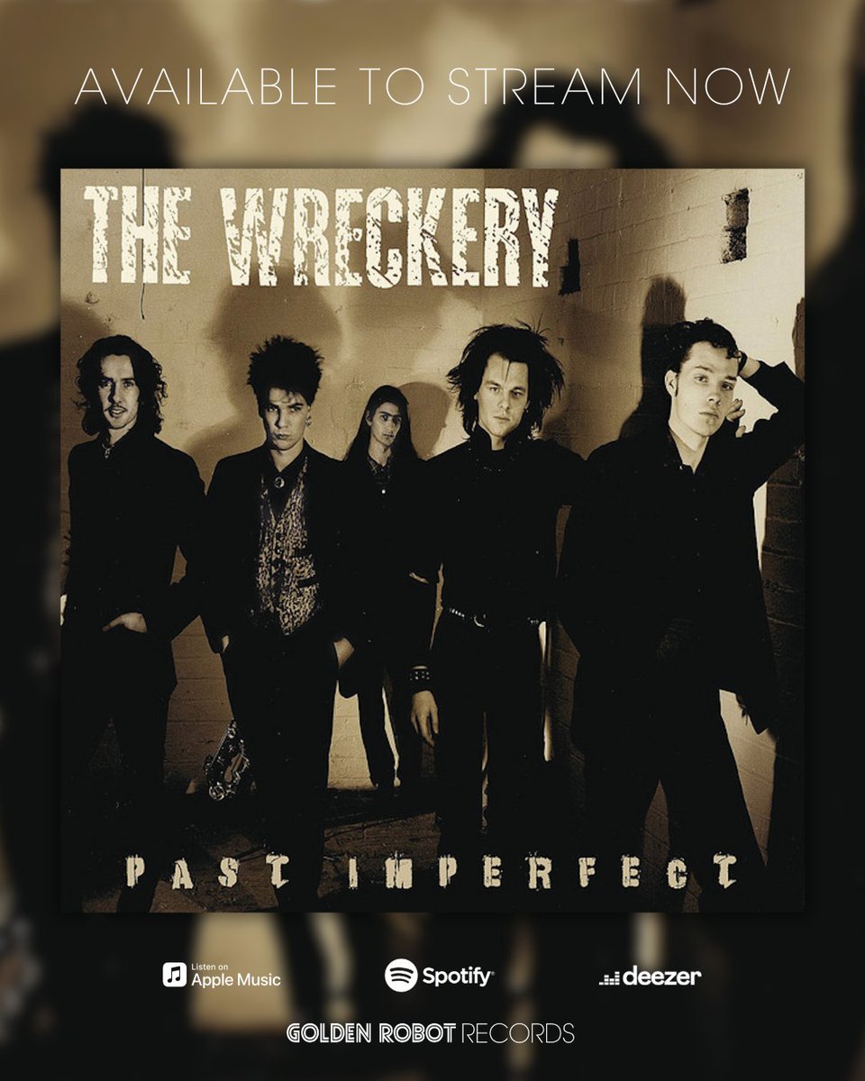 Exciting news! 'Past Imperfect,' the compilation of The Wreckery's 1980s releases, is now available on all digital platforms! #thewreckery #pastimperfect #streaming