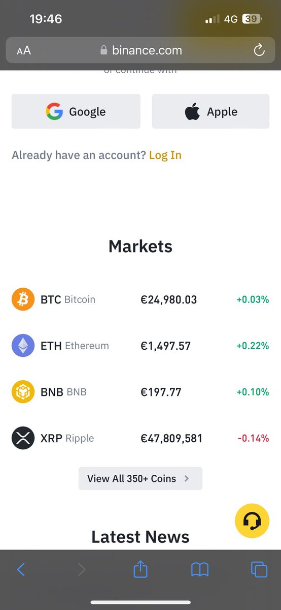 CryptoGeekNews's tweet image. 🚨BREAKING: ANOTHER $XRP PRICE GLITCH REPORTED ON BINANCE! THE $XRP PRICE SURGED TO OVER $47,809,581 A SHORT BIT AGO!