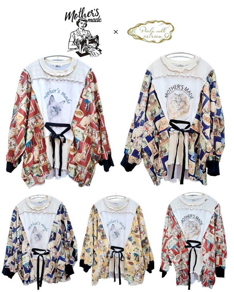 《Mother's made×Perla nell' ostrica》

コラボアイテムのカットソーを通販にUPいたしました🐈️

近日中に、他コラボ商品・マザーズメイド通常商品も掲載していきますので是非チェックしてください✨ arcobaleno-magia.com/?category_id=6…
#アルマジ #オストリカ #新宿マルイアネックス7F