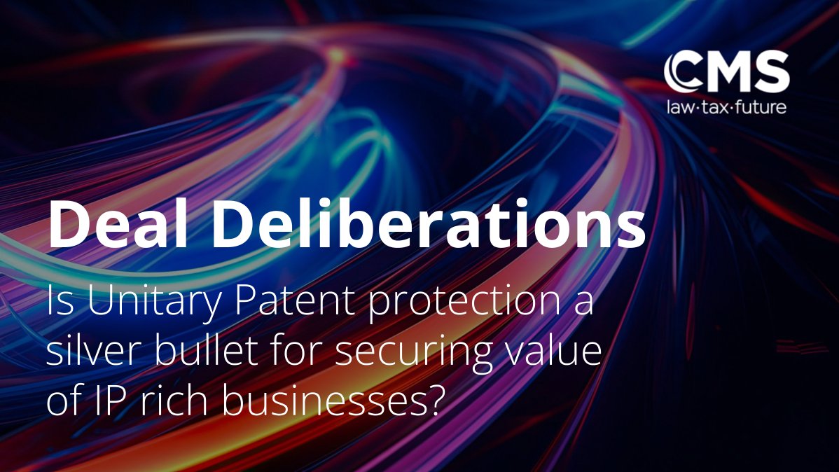 In this Deal Deliberations article, we explore the effectiveness of patent protection across multiple jurisdictions. Read it here: cms.law/en/gbr/publica… #CMSlaw #CMScorporate #IP #patentprotection #intellectualproperty #unitarypatent #patents