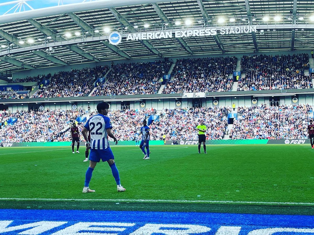 ynaoki9221's tweet photo. 初のプレミア観戦
三苫さんの衝撃の2ゴール!!最高すぎた🤩

#PremierLeague @OfficialBHAFC ＃三笘薫 https://t.co/cMEpLvymxR