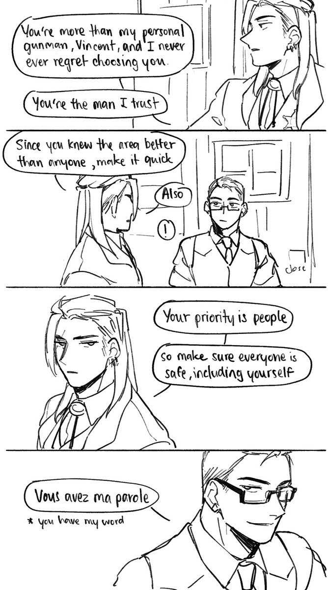 (Story #01) "Avec plaisir"

After this part will be the Cowboy AU story 