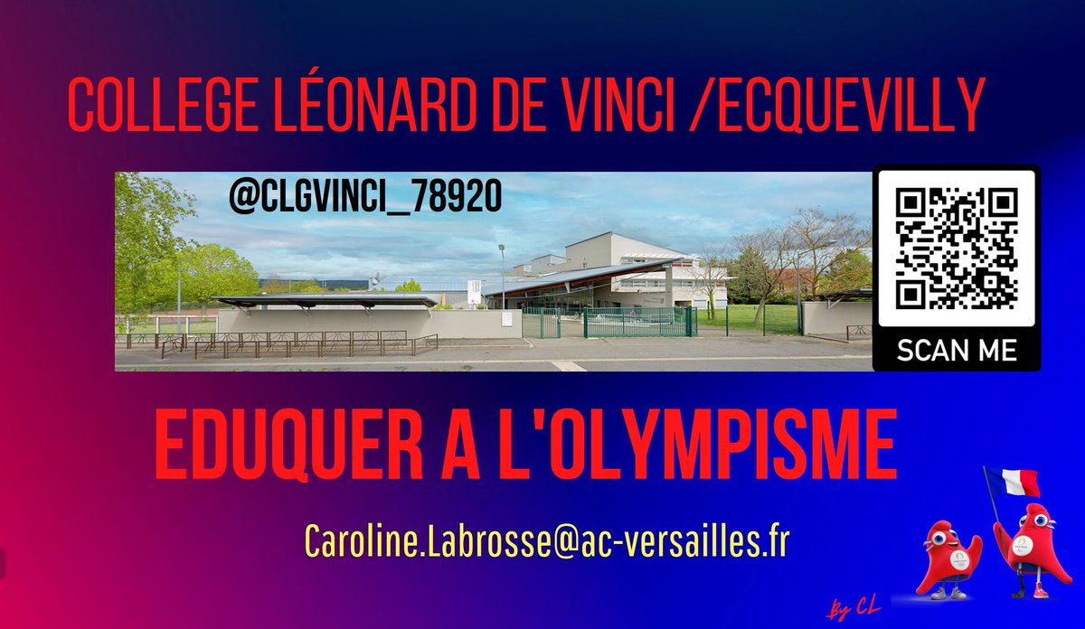 Fières d’avoir deux projets retenus #CNR Education « Notre école faisons-la ensemble » <a href="/ClgVinci_78920/">Collège Léonard de Vinci Ecquevilly</a> :  « A Léonard, l’avenir ça se prépare » et « Eduquer à l’olympisme » #parcoursavenir #30APQ #generation2024 @EChampion_AcVer @lair_sandrine <a href="/PatardDominique/">Dominique PATARD</a> <a href="/acversailles/">Académie de Versailles</a>