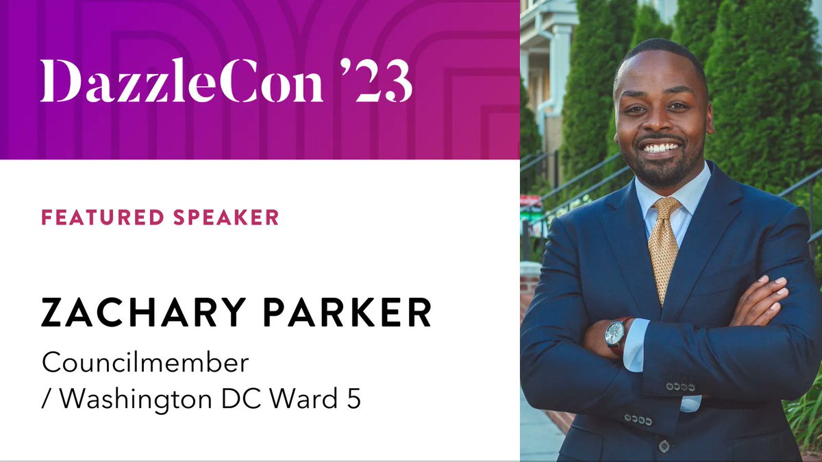 π¦ Zebras Unite π¦ (@zebras_unite) on Twitter photo We're thrilled <a href="/ZacharyforWard5/">Zachary Parker</a> of DC's Ward 5 City Council will be speaking at #DazzleCon23! Zachary believes that "we need more than competition and individualism to close the structural barriers to generational wealth." We're thrilled <a href="/ZacharyforWard5/">Zachary Parker</a> of DC's Ward 5 City Council will be speaking at #DazzleCon23! Zachary believes that "we need more than competition and individualism to close the structural barriers to generational wealth."