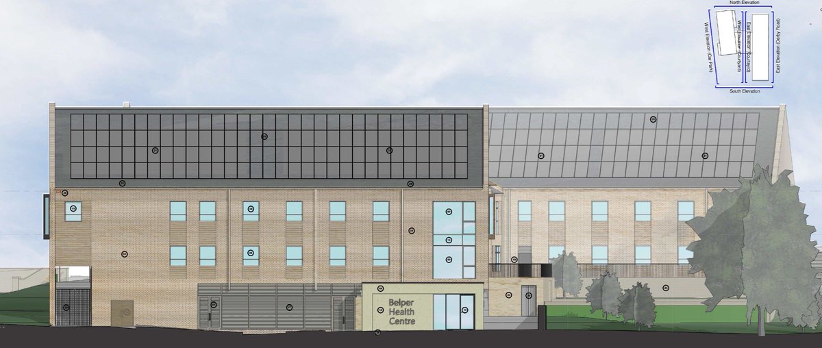 DCHStrust's tweet photo. Plans for our new #NHS health hub in Belper have been granted planning permission by @AmberValleyBC. It paves the way to begin inviting tenders and appointing a contractor to develop these state-of-the-art facilities. Read more here: https://t.co/DsACHRJ386 https://t.co/GQvlb3kblM