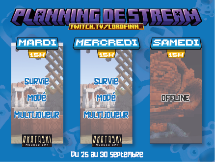 Semaine full modé cette semaine pour avancer sur le zoo. Hors camera pas mal de nouvelles choses dans l'enclot des tigres je vous montre tout ça en live.

Pas de live Samedi, j'ai un gros projet en préparation donc pas disponible.