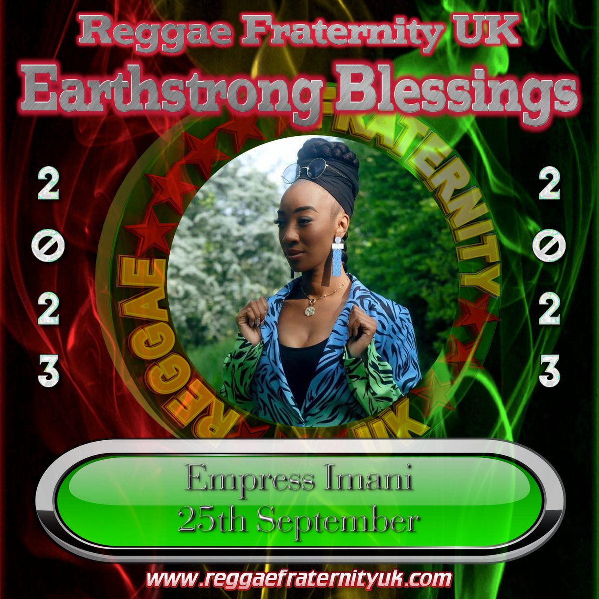 regfraternityuk's tweet photo. RFUK sends Earthday wishes to Reggae Artist Empress Imani on her Special day 💃🏾👑🥂🎊🎤🎶🌟⚡🔥🍹🎂🎁🎶🍷🍾🍸💛 Have a blissfull Earthstrong @empressimani18 🥂🥂#earthstrong #reggaemusic #artist #reggae #reggaefraternityuk #birthday #music #soul #reggaestarfactor #empressimani https://t.co/RtVFp5U90I