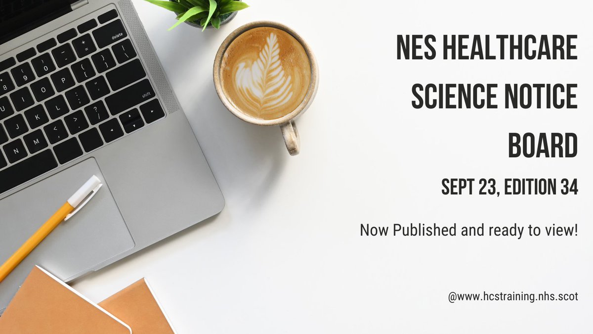 Healthcare Science NES (@hcsnes) on Twitter photo Our NES HCS Noticeboard, Sept 23 is now published and available to download from our website at:
👉bit.ly/48u27DS
Highlights include:
➡️Opportunity Available - Project Manager Attachment to NES Core Team
<a href="/NHS_Education/">NHS Education for Scotland (NES)</a> <a href="/ScottishHCS/">Healthcare Science Scotland</a> <a href="/ahcsuk/">Academy for Healthcare Science</a> <a href="/NSHCS/">National School of Healthcare Science</a> Our NES HCS Noticeboard, Sept 23 is now published and available to download from our website at:
👉bit.ly/48u27DS
Highlights include:
➡️Opportunity Available - Project Manager Attachment to NES Core Team
<a href="/NHS_Education/">NHS Education for Scotland (NES)</a> <a href="/ScottishHCS/">Healthcare Science Scotland</a> <a href="/ahcsuk/">Academy for Healthcare Science</a> <a href="/NSHCS/">National School of Healthcare Science</a>