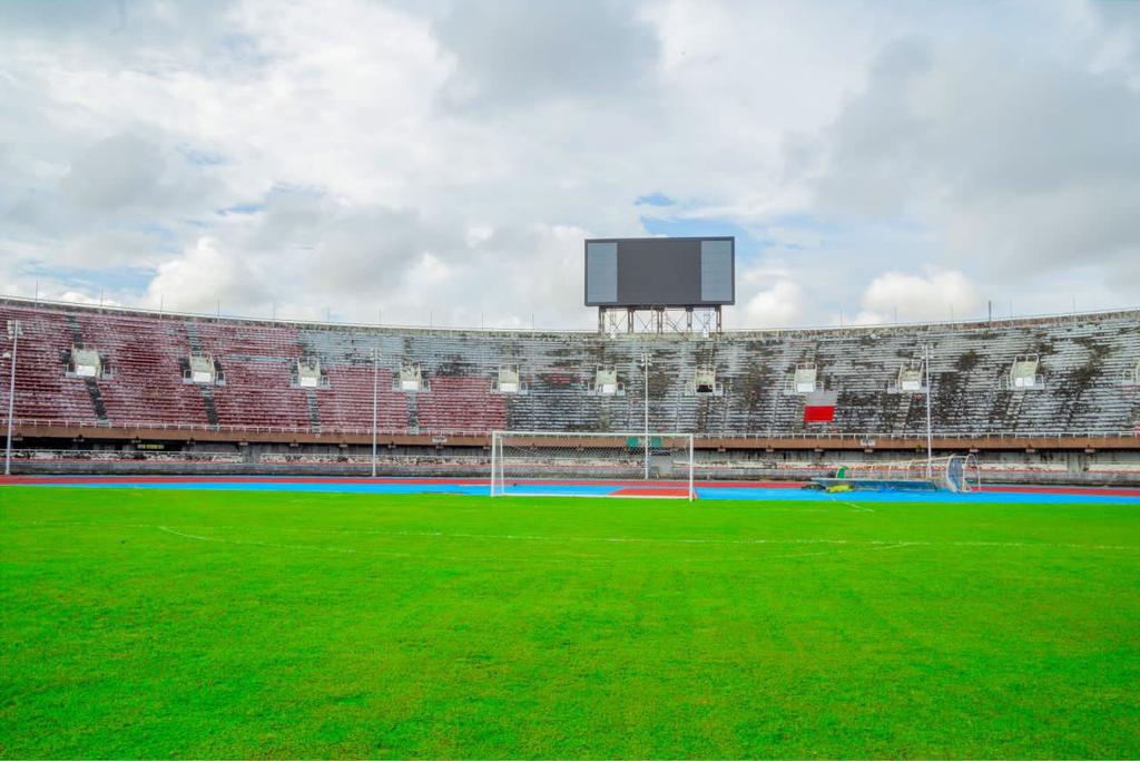 Tolu Ogunlesi, MON (@toluogunlesi) on Twitter photo UPDATE
📷: Nigeria's National Stadium, Lagos, yesterday, Sept 24, 2023 (h/t <a href="/GbengaGOLD/">Gbenga 'Gøld' Ølørunpomi</a>)
Renovation ongoing, sponsored by Chief Kessington Adebutu, under a CSR program initiated by immediate-past Sports Minister, <a href="/SundayDareSD/">Sunday Dare,CON</a>.
(Abuja Nat. Stadium renovated by Dangote Group). UPDATE
📷: Nigeria's National Stadium, Lagos, yesterday, Sept 24, 2023 (h/t <a href="/GbengaGOLD/">Gbenga 'Gøld' Ølørunpomi</a>)
Renovation ongoing, sponsored by Chief Kessington Adebutu, under a CSR program initiated by immediate-past Sports Minister, <a href="/SundayDareSD/">Sunday Dare,CON</a>.
(Abuja Nat. Stadium renovated by Dangote Group).