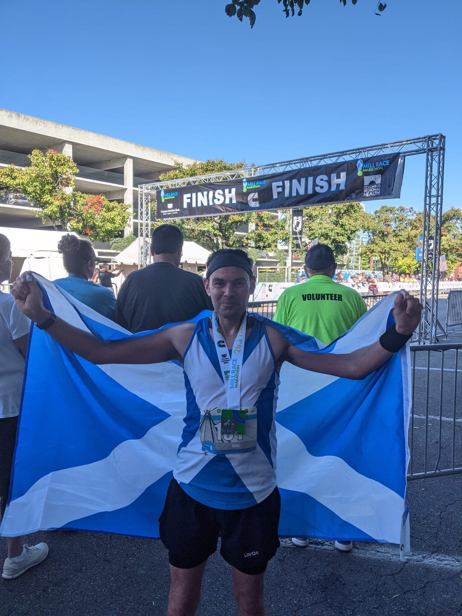 Two incredible achievements to celebrate from this weekend! Father and son cyclists - John (70) and son Garreth have cycled from Lands End to John O'Groats raising nearly £1000 Brian McAlees from Port Glasgow was the 2nd man home in the Mill Race Marathon (Columbus, Indiana)