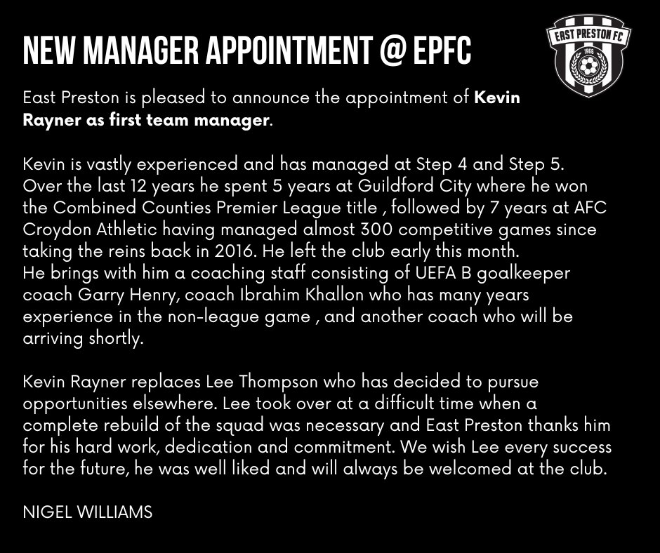 East Preston Football Club tweet media