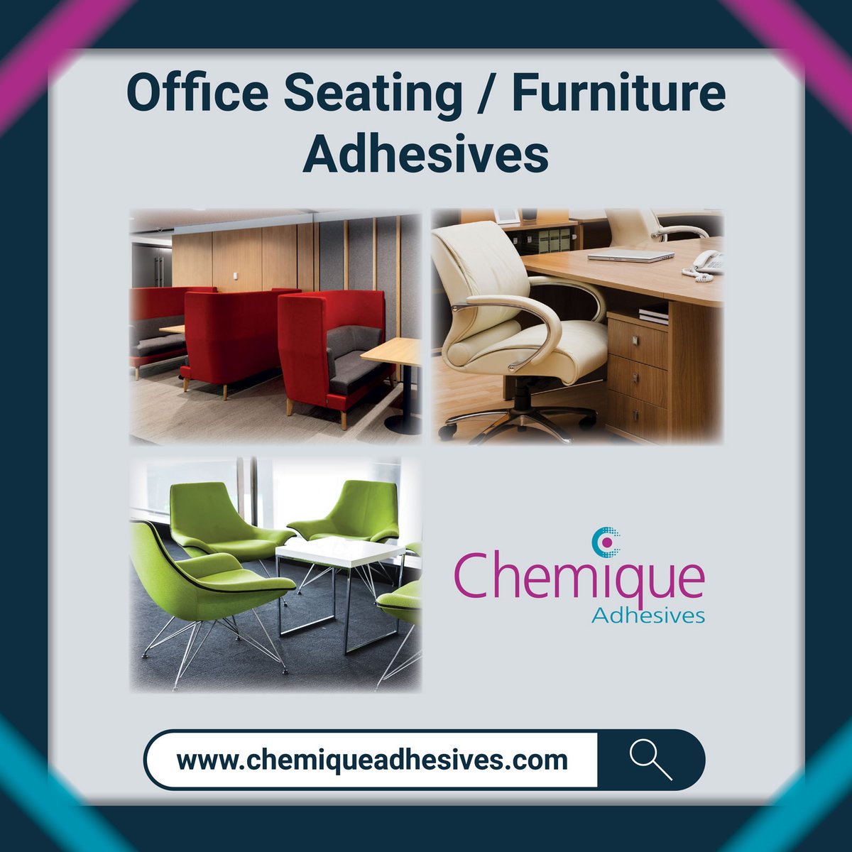 Chemiqueuk's tweet image. Over the years we have developed cost-effective &amp;amp; sustainable adhesive systems for office furniture using the latest  technology to provide maximum bond strengths &amp;amp; better working environments.

👉  bit.ly/3RzgoJb

#adhesives #ukmfg #officeseating #officefurniture