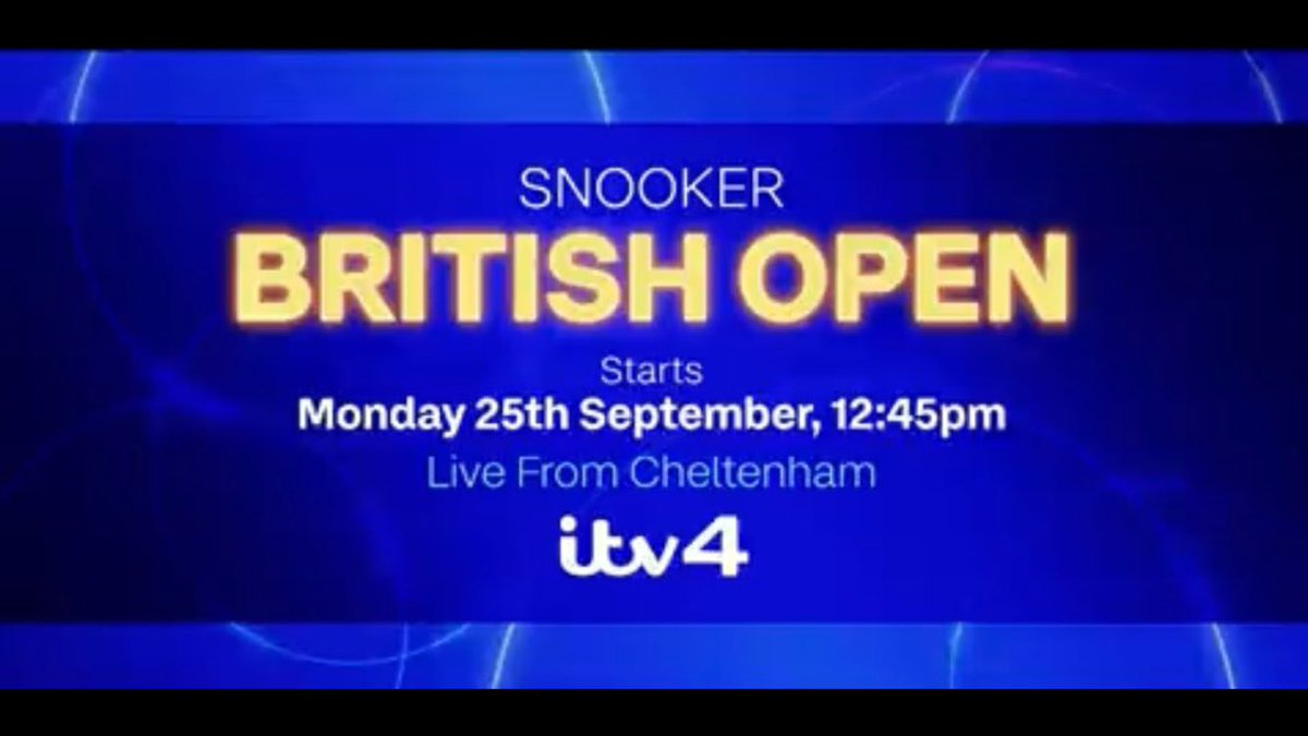 HurtLewis's tweet image. The new @itvsnooker season starts today #BritishOpen #ITV4 #Cheltenham - tune in…