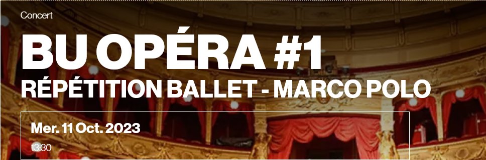 iutnca's tweet photo. #SaveTheDate - #BUOpéra - Épisode #1 - Ballet Marco Polo 📚 🎶
📅 11.10.2023
🕜 13h30 à 17h30
🎟 https://t.co/qRlaJDXmFF
+ d'infos : https://t.co/bYqgETB6cZ
@uca_culture en partenariat avec @operadenice
#IUTNCA
#UniCArts
#OpéraNCA
#Nice06 https://t.co/rDUgns4JMc
