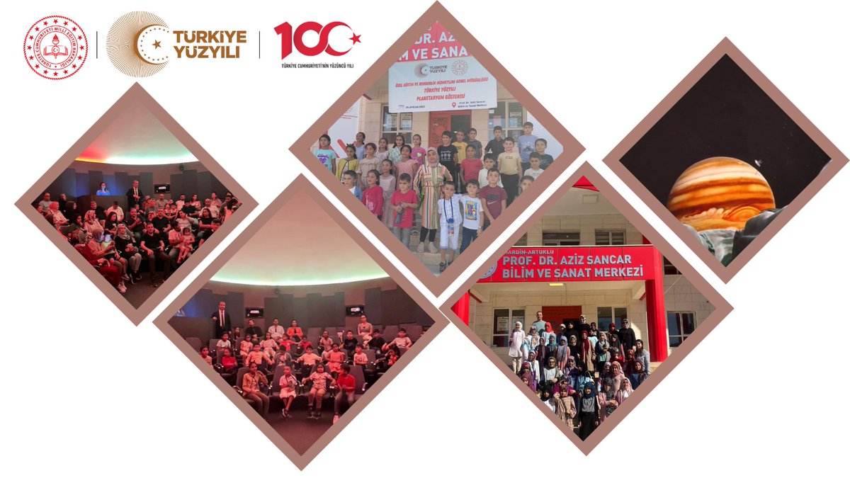 Cumhuriyetin 100. Yıl Etkinlikleri Kapsamında, Köy Okullarında Eğitim Gören Çocuklar, “Türkiye Yüzyılı Planetaryum Gösterisi” ile Uzay Yolculuğunu Deneyimleyecekler🚀🔭☄️🪐

👉meb.ai/UHUF5DC