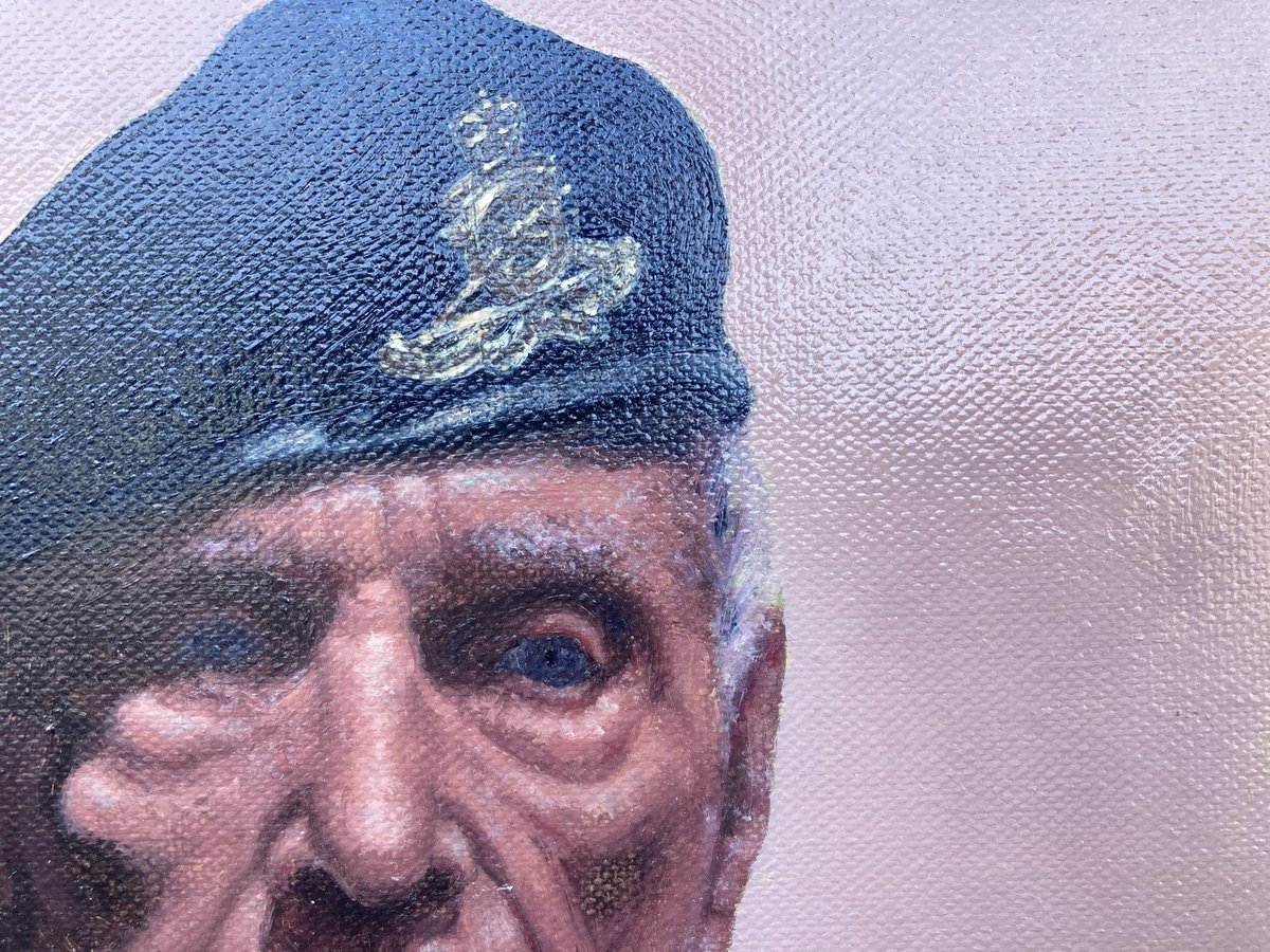 jackrussellart's tweet photo. Sneak preview of Tommy, POW who fought at the Battle Imjin River Korea 1951 Next month a book will be published by @SoldiersofGlos containing the portraits + stories of last surviving GlosRegt veterans who were there in 1951 All proceeds to the museum #privelige #journey https://t.co/HMqHxIleFp