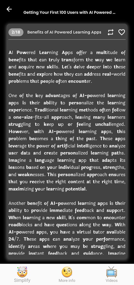 Have you ever felt like online courses treat all learners the same - even though we each have unique needs, abilities and interests? 

Our new app @sociaskapp aims to change that by using AI to deeply understand each individual and craft fully customized lessons just for them.