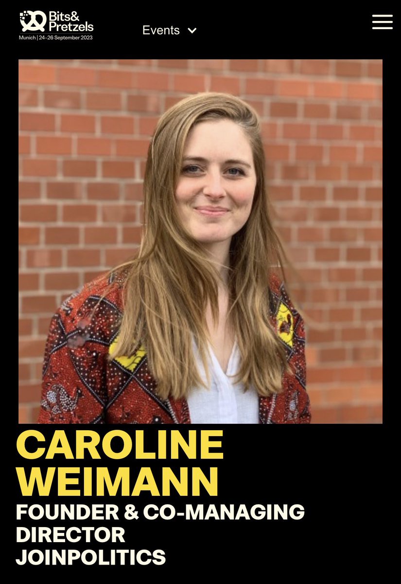 Caroline Weimann ❤️🇺🇦 (@carolineweimann) on Twitter photo Once in a while, people come round who give us hope. <a href="/MichelleObama/">Michelle Obama</a> has been such an inspiration to me. Who would have thought that I would meet her <a href="/bitsandpretzels/">Bits & Pretzels</a> today and talk about <a href="/joinpolitics_/">joinpolitics.org</a> So grateful. Once in a while, people come round who give us hope. <a href="/MichelleObama/">Michelle Obama</a> has been such an inspiration to me. Who would have thought that I would meet her <a href="/bitsandpretzels/">Bits & Pretzels</a> today and talk about <a href="/joinpolitics_/">joinpolitics.org</a> So grateful.